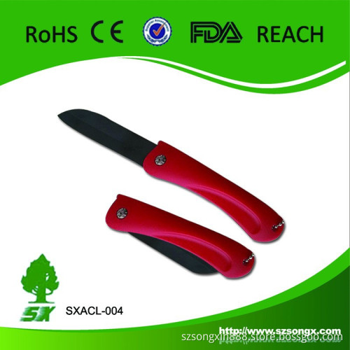 Kitchen folding knife for fruit and vegetable,Colorful Ceramic folding knife,hot new products for 2015